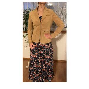Vintage Danier Tan Brown Suede Leather Jacket, XS / XP